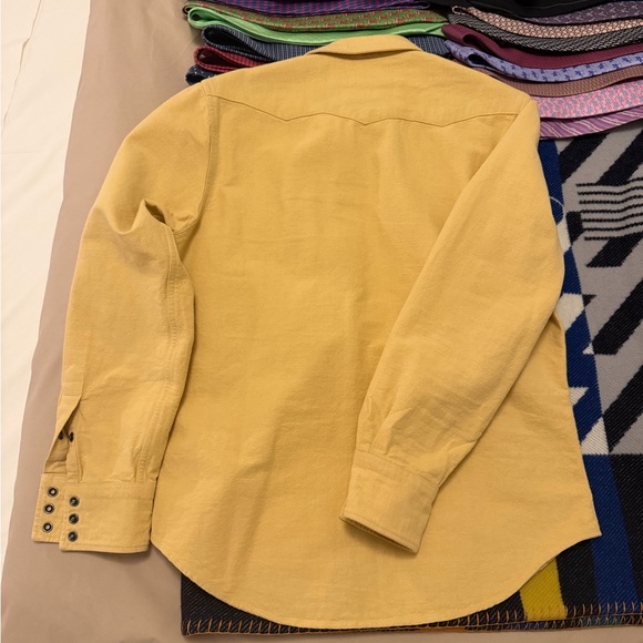 Ralph Lauren RRL Men's Mustard Button Down Shirt - Picture 4 of 8